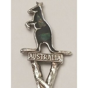 Antique Austrailia Souvenir Spoon Kangaroo Silverplated