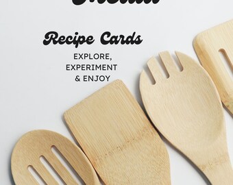 Recipe cards, cookbook, social media, influencer, delicious