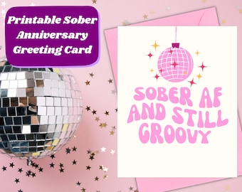 Sobriety Anniversary Card Printable - Etsy