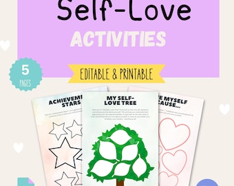 Self Love Activities for Kids | Confidence, Self-Esteem & SEL Worksheets | Emotional Growth Pack | Printable PDF