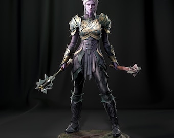 Hand-Painted Minthara Figurine: Inspired of Baldur's Gate 3 Collectible 3D Model