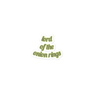 lord of the onion rings Sticker