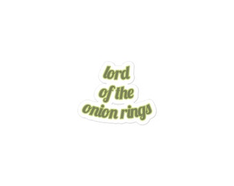 lord of the onion rings Sticker