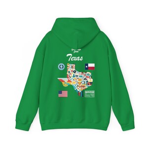 Texas State Map - Unisex Hooded Sweatshirt, Art Print, Sweatshirt, hoodie, t shirt, t-shirt, tee, gift, vintage, unisex hoodie