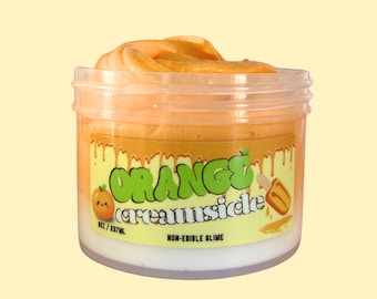 Orange Creamsicle Butter Slime, Scented Sensory Toy, Kids Play 8oz