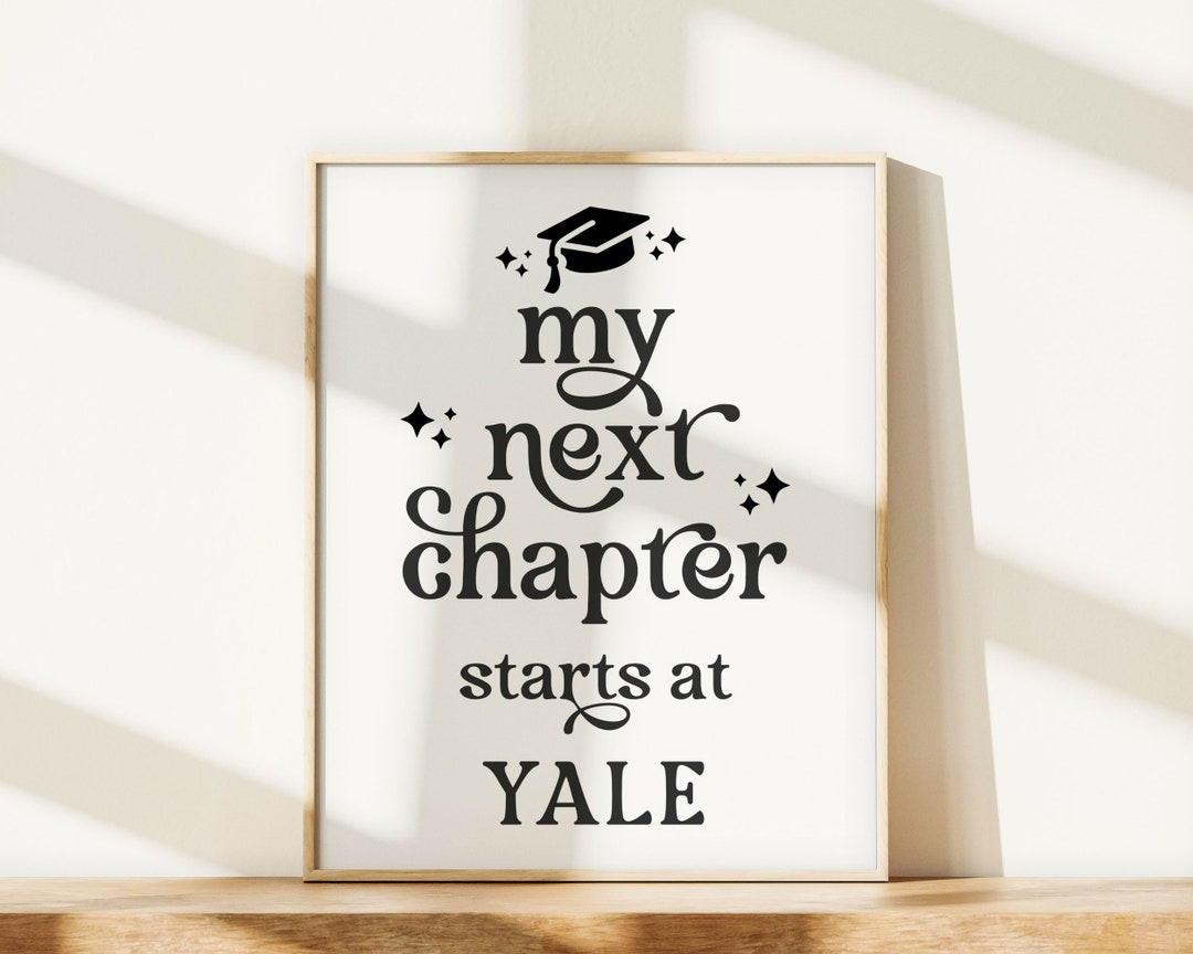 My Next Chapter Stars at Graduation Sign | Editable Graduation Sign ...