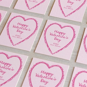 Handgezeichnete Herz-Rahmen-Valentinstag-Karte | VDAY Kartenvorlage | Skurrile Valentinstag Karte | Farbe bearbeitbare Karte | Druckbare Karte