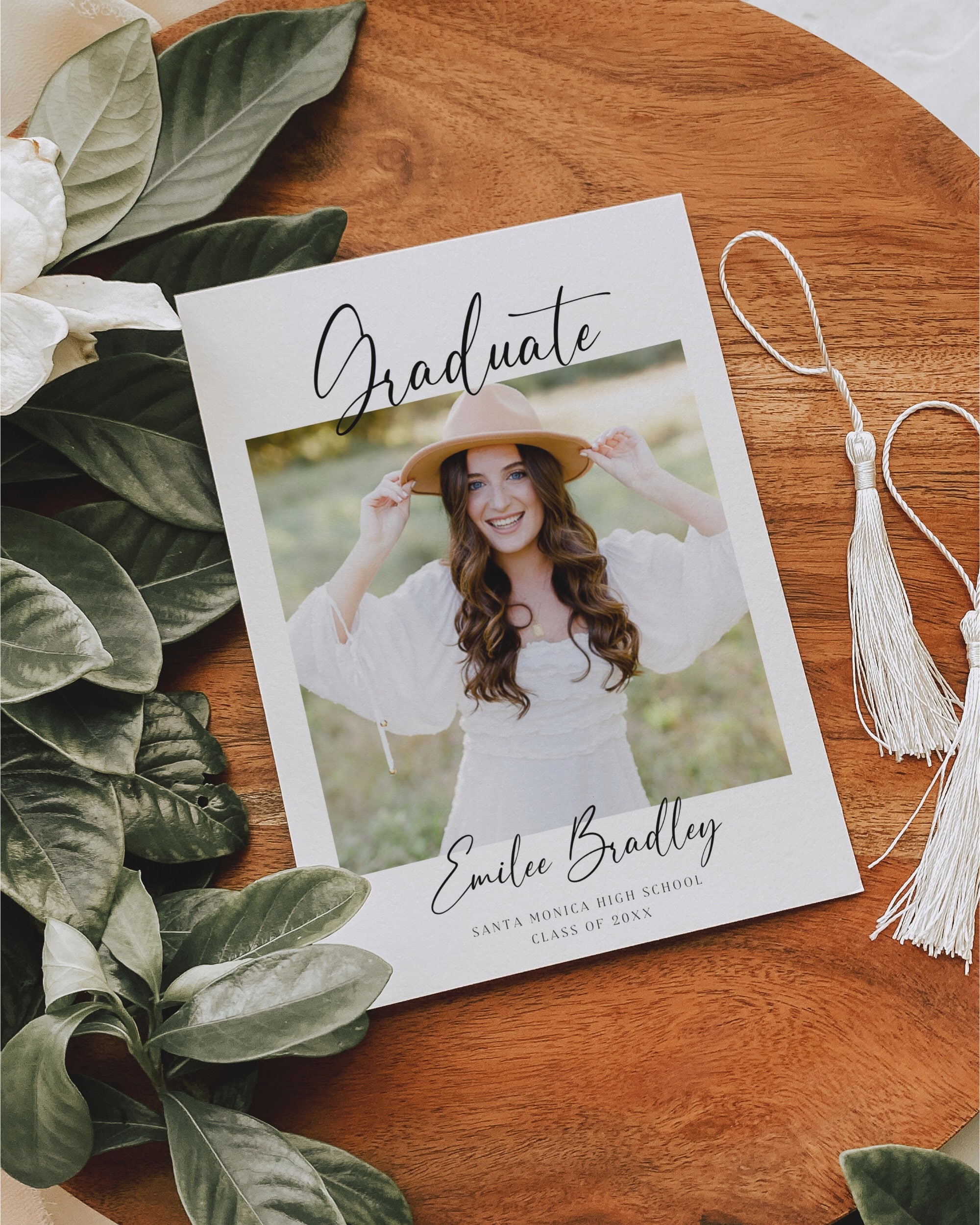 Minimalist Graduation Invitation Template | Graduation Party ...