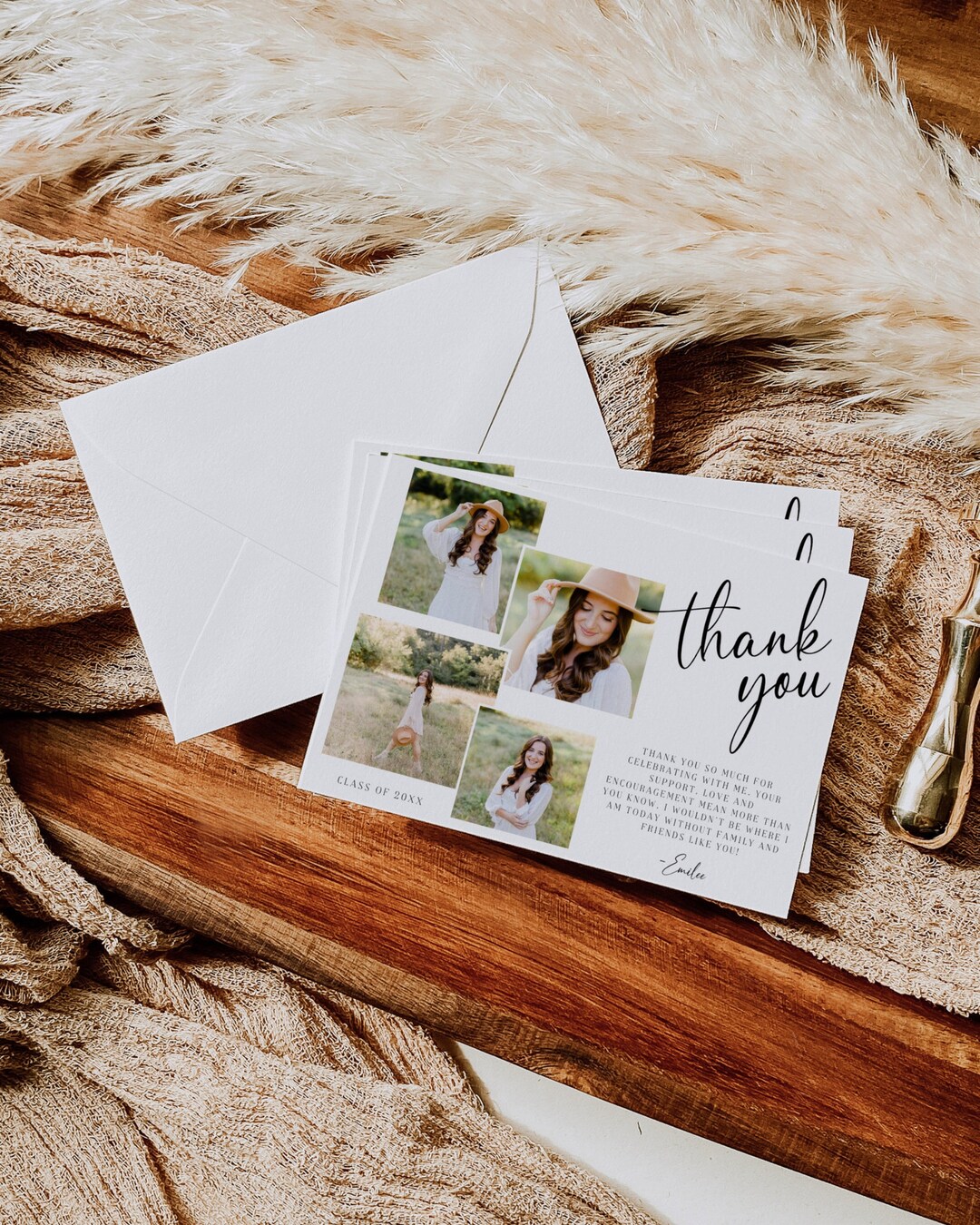 Graduation Thank You Card Template Grad Thank You Card Minimalist Graduation Thank You Card Template Grad Thank You Card Minimalist