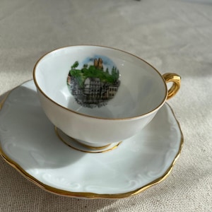 Vintage Bavaria Monschau Teetasse mit Goldvergoldung