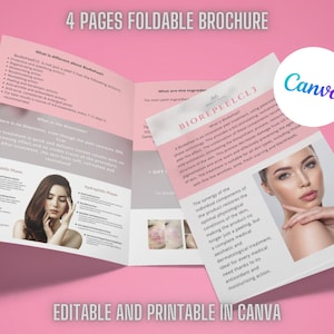 Ulotka z możliwością edycji Beauty Bifold