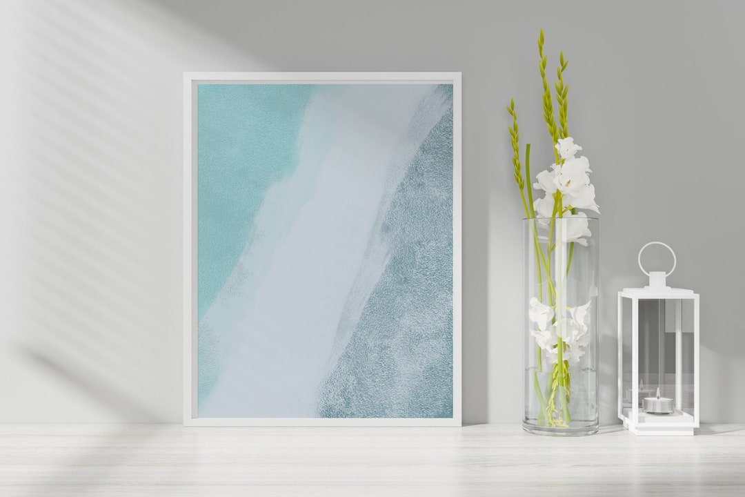 Light Blue Abstract Art Digital Print Etsy