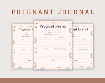 Printable Pregnancy Journal: Week-by-Week Keepsake (PDF)