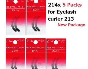 SHISEIDO 5 Pack/10 Pads: Refill Rubber #214 for Eyelash Curler #213