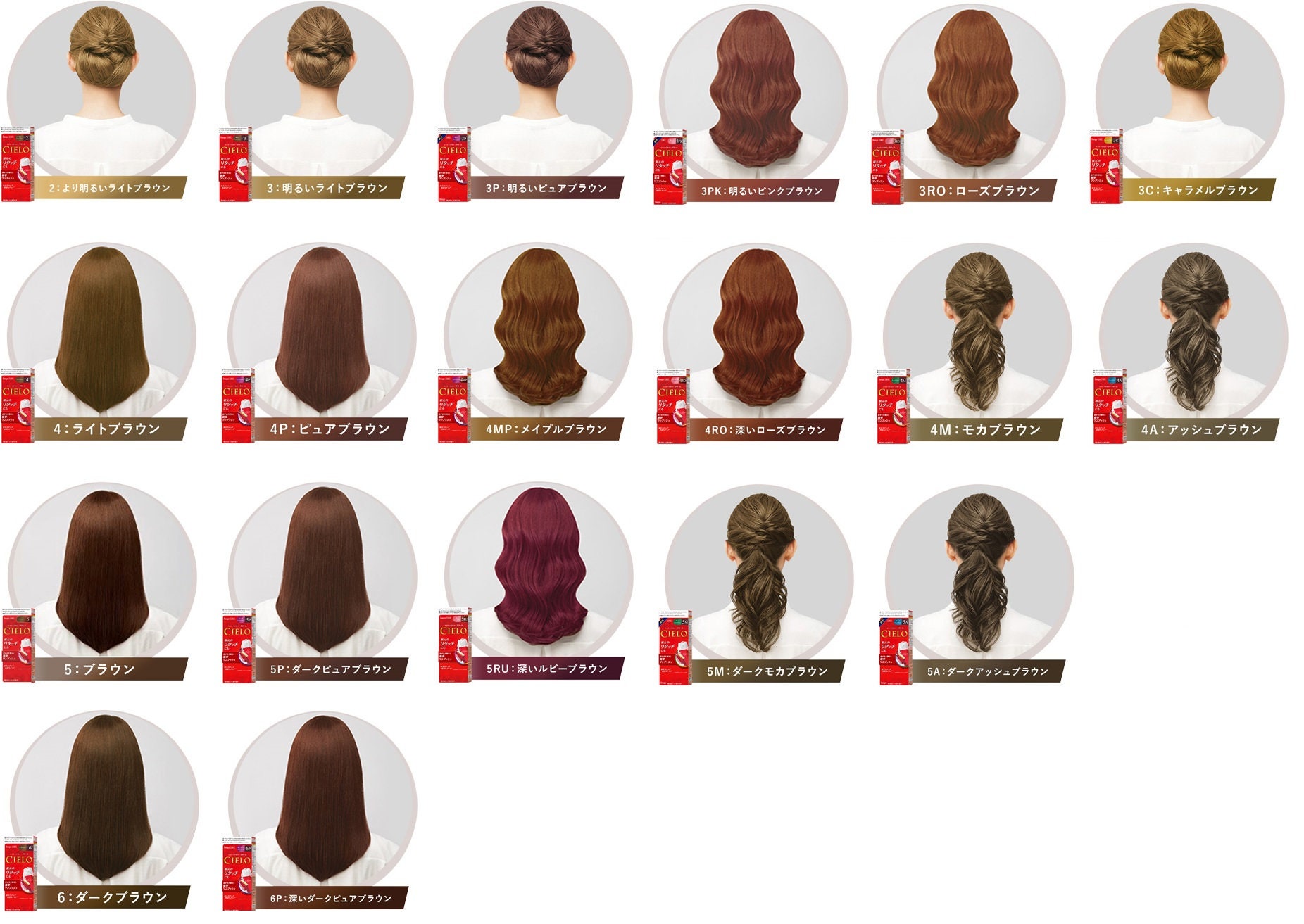 HOYU Cielo EX Cream One Push Hair Dying Kit Dark Brown 6 Japan Made Etsy