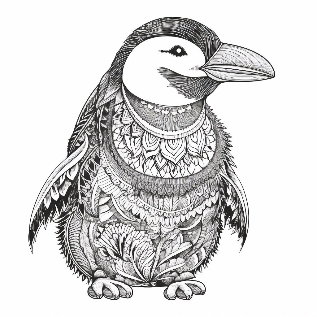 Exotic Animal Digital Coloring Pages Etsy
