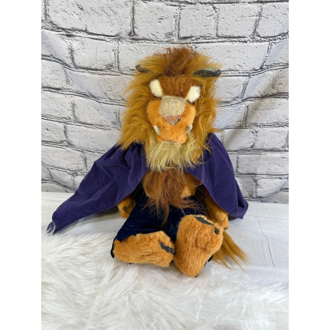 Disney Beast Plush Beauty and the Beast Cape Toy Stuffed Etsy