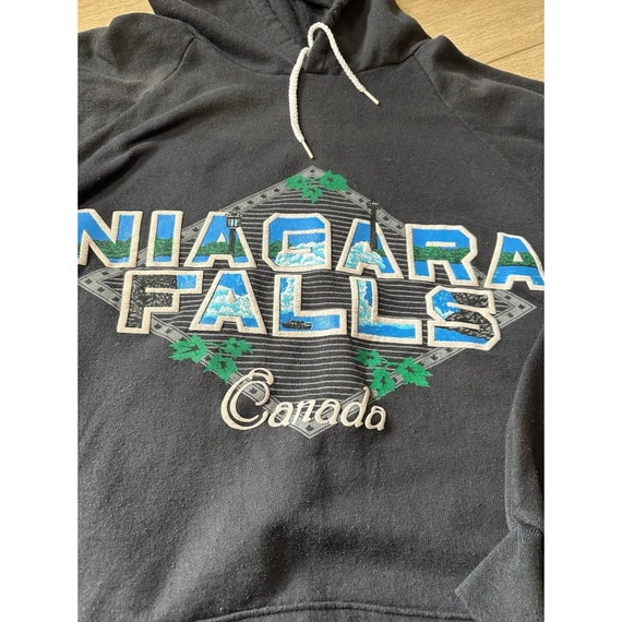 Vintage Niagara Falls Canada Black Unisex Hoodie … - image 2