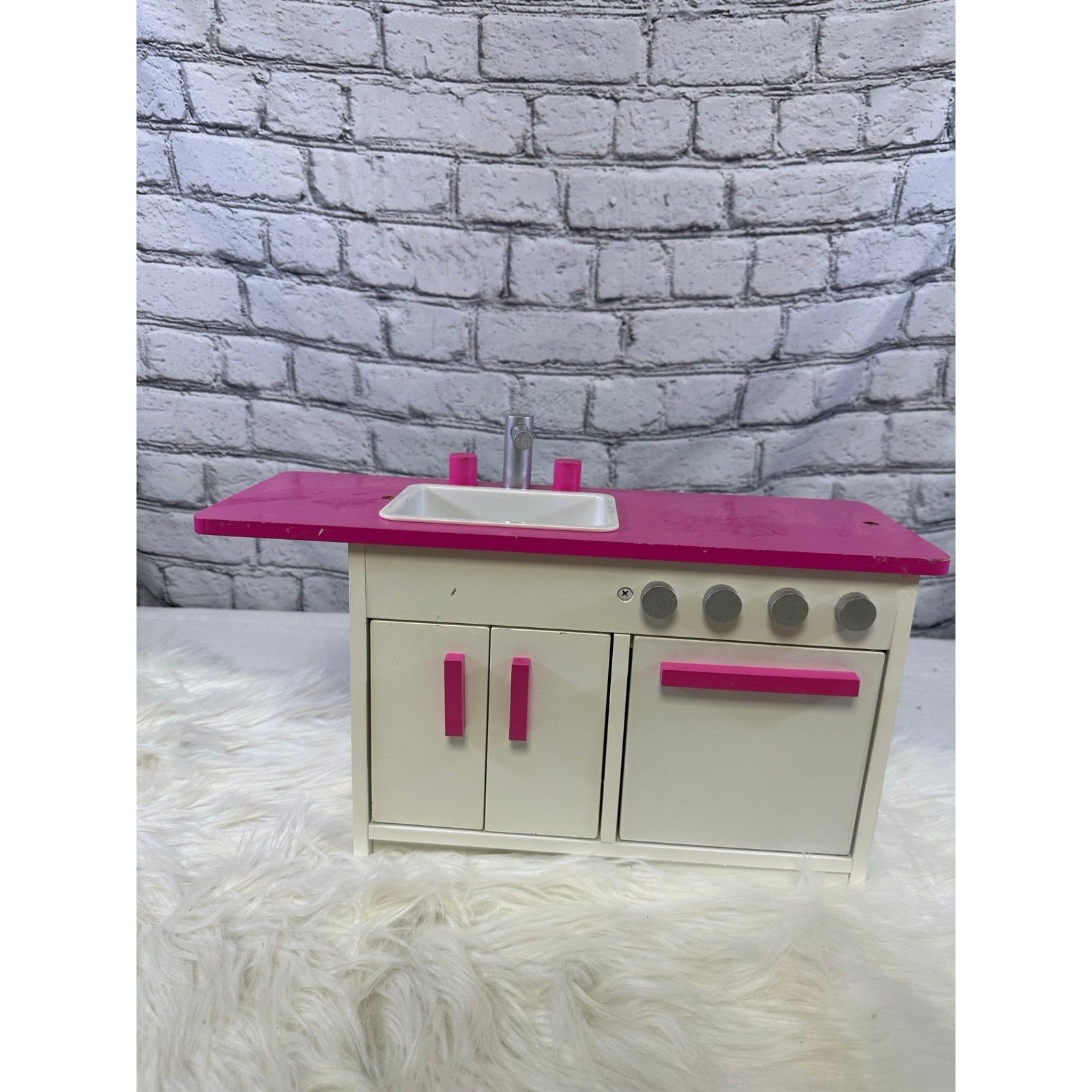 Mattel, Barbie, Dollhouse Furniture, Kitchen, Sink, Yellow