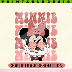 Minni Maus Gesicht als Png, Schneidedatei für Cricut, Clipart, INSTANT DOWNLOAD