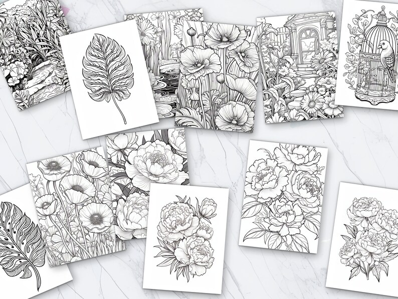 Coloring Pages Adult Coloring Page Printable Make Your Own - Etsy