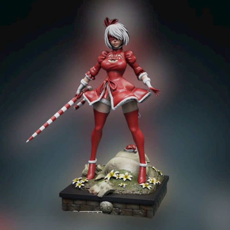 NSFW Nier Automata 2B Christmas Edition Stl Files NSFW Stl Etsy Australia