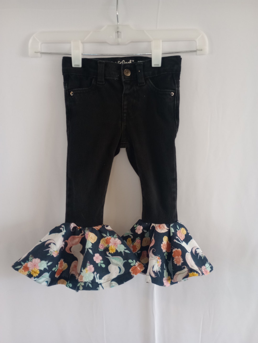 Lycra Ruffle Bell Bottoms