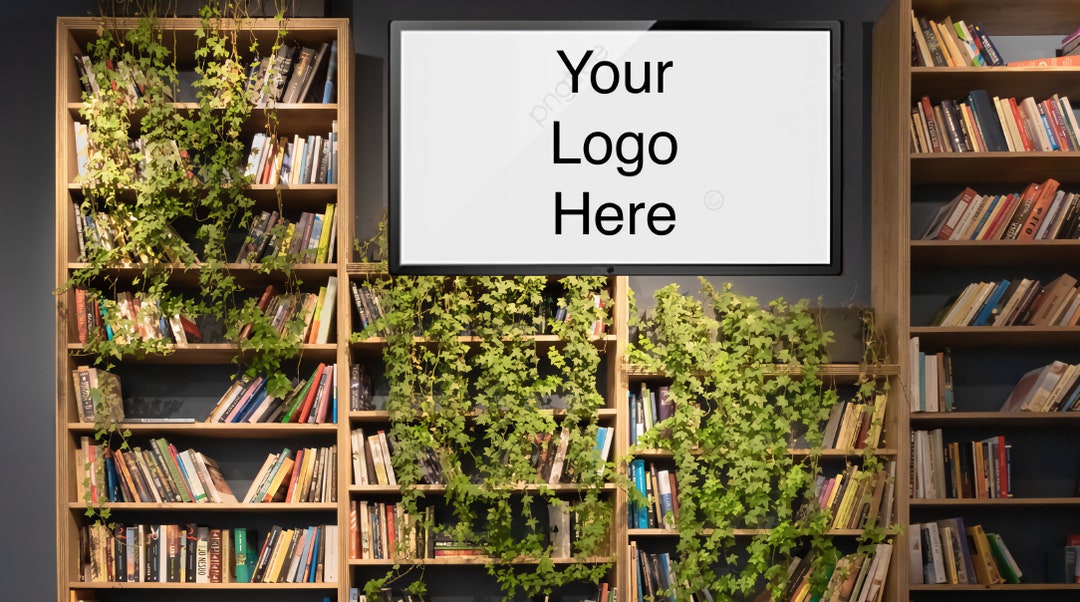 Set of 10 Bookcase, Zoom Virtual Backgrounds, Backdrop, Office