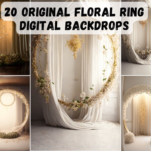 Hanging Floral Backdrop Etsy