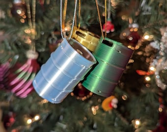 Beer Keg Christmas Ornament: Brewery Holiday Decor