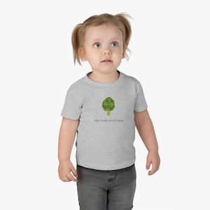 Nourriture, artichaut, t-shirt en jersey de coton pour bébé