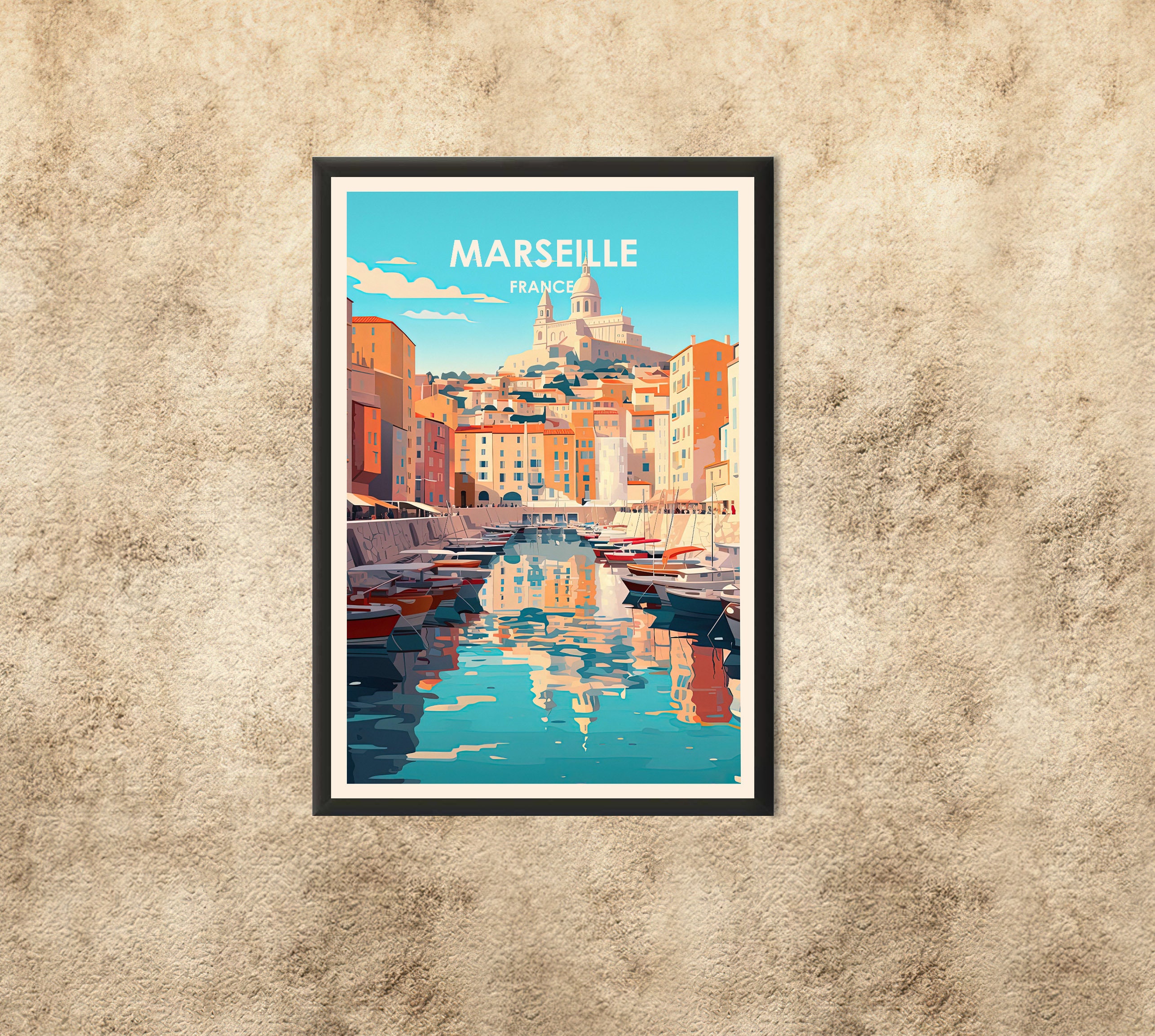 Discover Marseille France Voyage Affiche