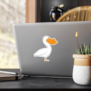 Kiss-Cut Vinyl Decals Pelican Pete