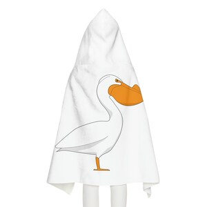Youth Hooded Towel Pelican Pete