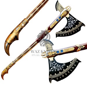 God of War Leviathan axe 39" Handmade Leviathan Axe Replica Kratos Axe Upgraded totally handmade from God Of War Ragnarok | Collectable Gift