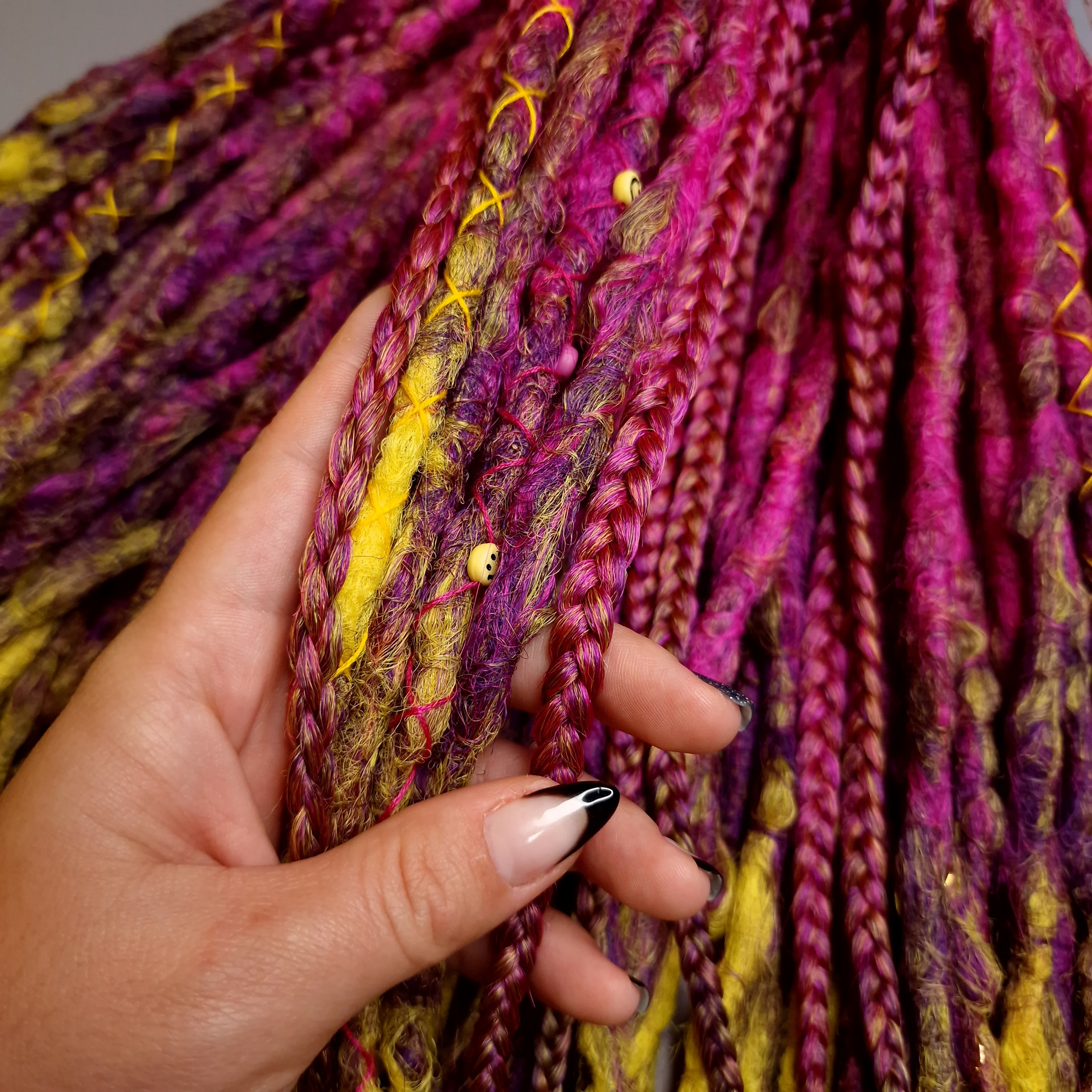 Crochet Dreads Purple Dreadlocks Crochet Hook Set Textured Dreadlocks