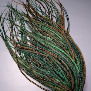 Soft and Voluminous Forest Green Crochet Dreads with Braids Double ended dreadlocks Texture Synthetic Dreadlock Synthetic Braid extension