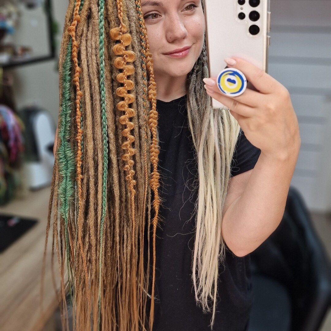 Brown Dreadlocks Crochet Hook Set Crochet Dreads DE Dreads Etsy