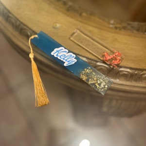 Resin Lesezeichen | Lesezeichen | Geschenke für sie | personalisiertes Lesezeichen aus Kunstharz | Personalisierte Geschenke | Lehrer Geschenk