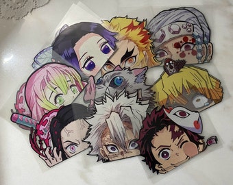 Anime Peeker Stickers | Peek | Laptop Stickers | Cars Vinyl Stickers | Bumper Stickers | Decals