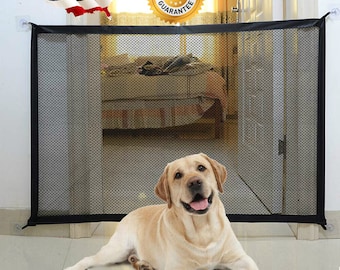 Portable Magic Mesh Fence: Ensuring Safety for Pets, Dogs, Cats, and Babies on Stairs and Doors