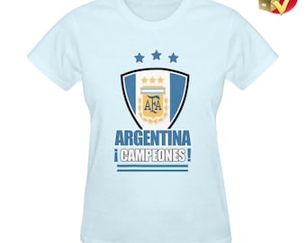New  Argentina Champions 3 Stars World Cup 2022 Women’s T-Shirt World Champions !