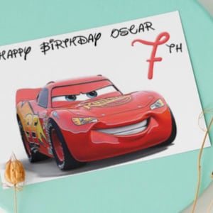 Lightning Mcqueen Geburtstagskarte personalisiert