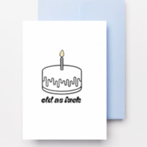 Ancienne carte d'anniversaire