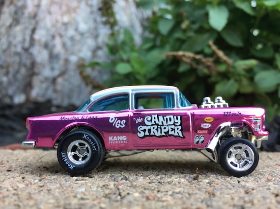 55 Chevy Bel Air Gasser - Candy Striper, 1:64 Scale Diecast