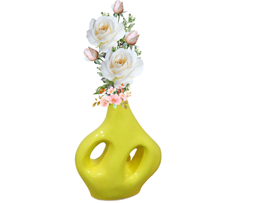 Ceramic Flower Vase Single Flower Vase Etsy