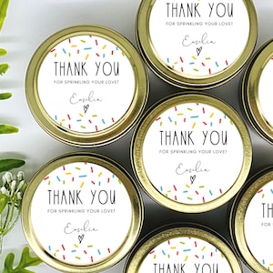 Sprinkle Baby Shower Favors: Hand Poured Soy Wax Candles - Set of 12 - Etsy