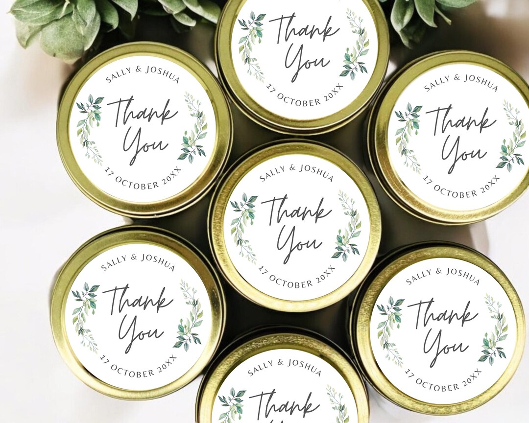 Personalized Soy Candle Wedding Favors: Set of 12 - Etsy