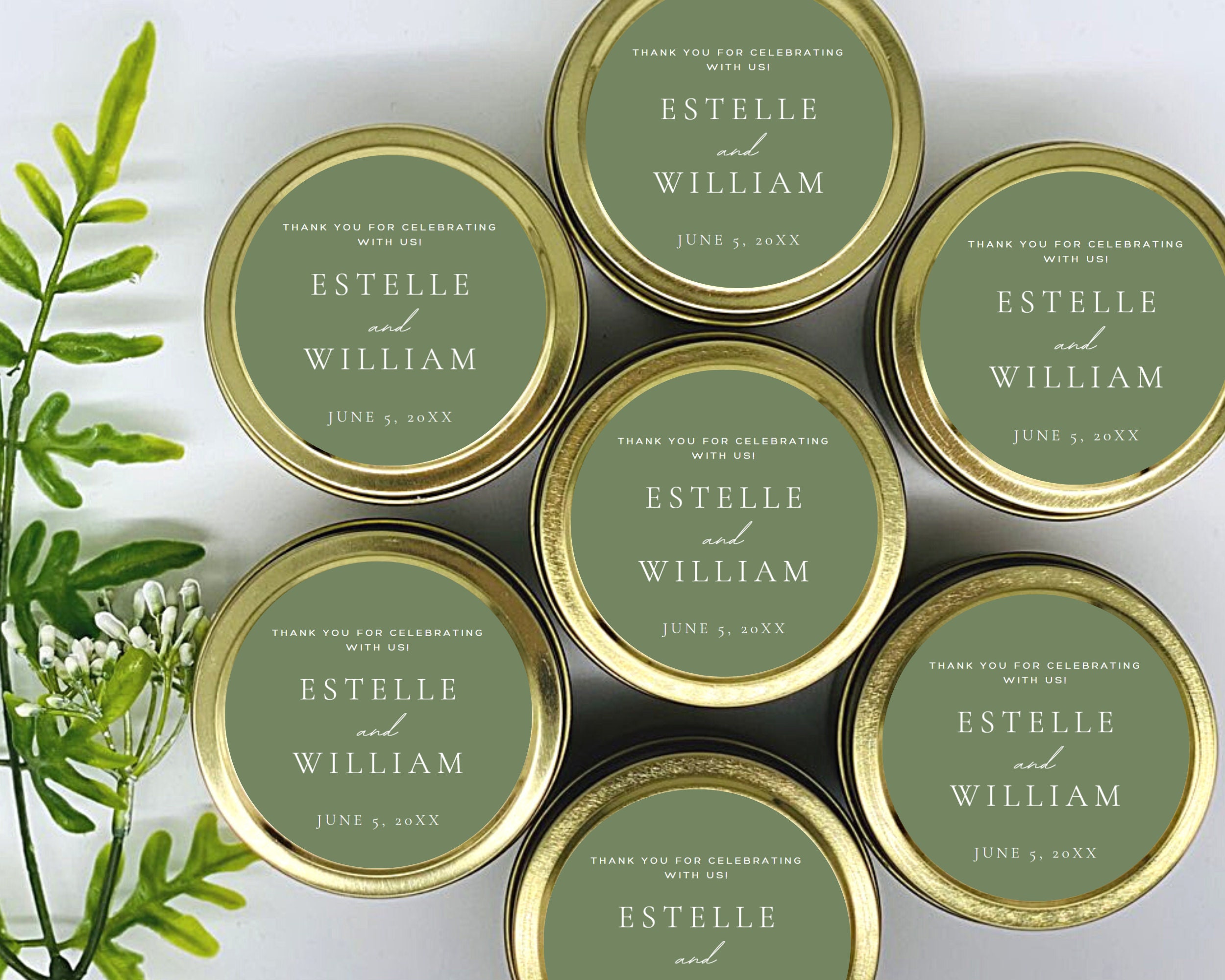 Personalized Soy Wax Candles