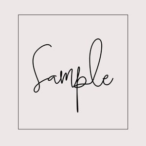 Sample for ONE single candle